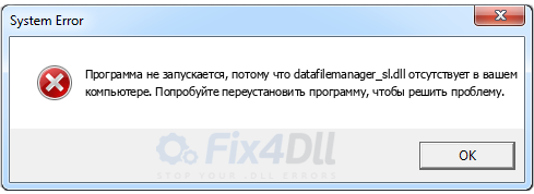 datafilemanager_sl.dll отсутствует